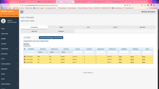 Premier Meeting w/ Michele Shumaker: Payroll Concerns 12.14.21