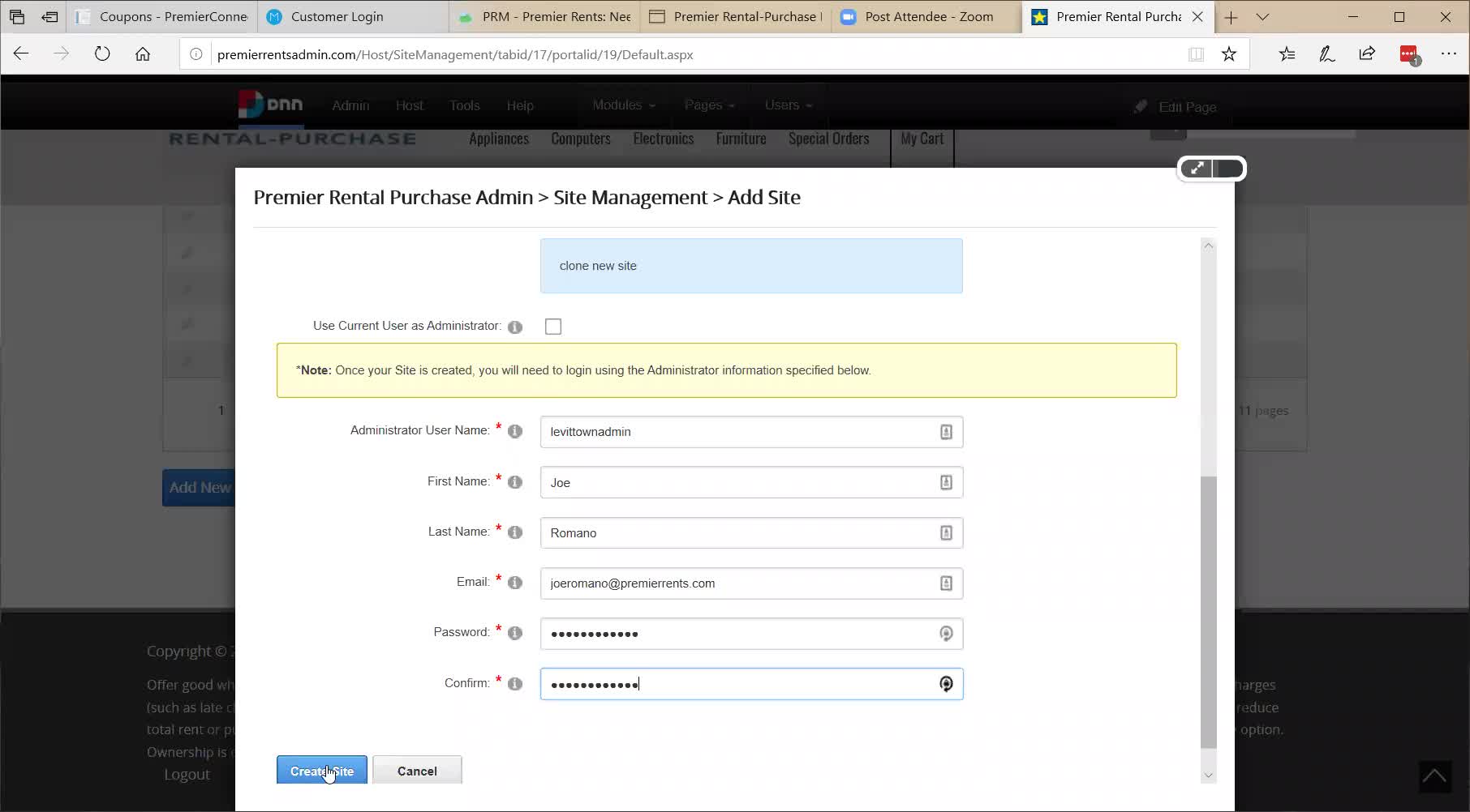 Revindex Meeting W/ Nancy: New Store Template Clone Access
