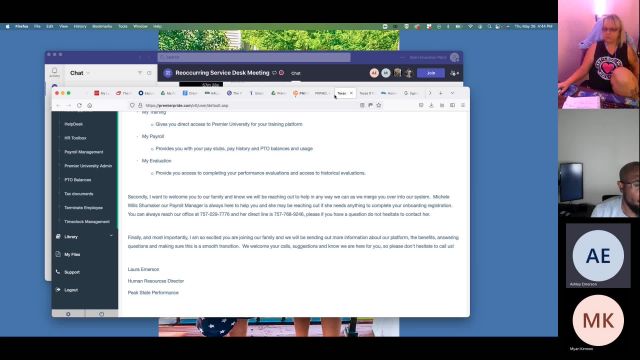 Reoccurring Service Desk Meeting-5-26-22